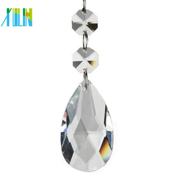 Crystal Glass Faceted Chandelier Lamp Pendant